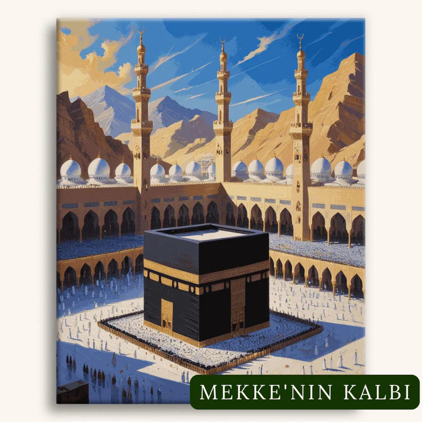 safiya™ İslami Eserler Numaralı Boyanabilir Tablo Seti