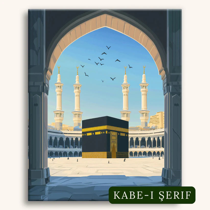 safiya™ İslami Eserler Numaralı Boyanabilir Tablo Seti